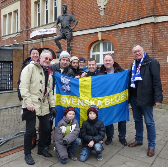 Fulham borta Craven Cottage, februari 2015